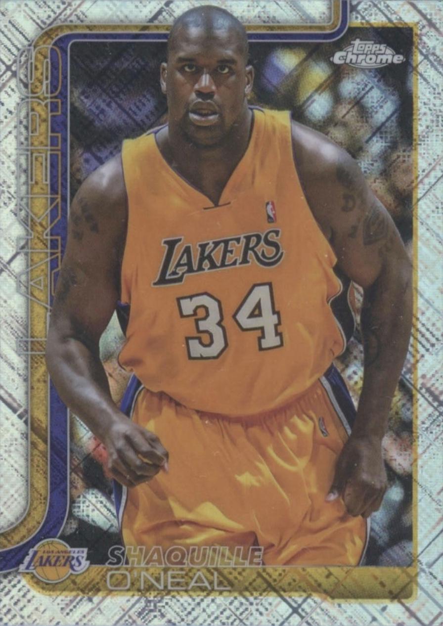 2025 Topps Chrome Shaquille O'Neal [Skylight Refractor] #242 card