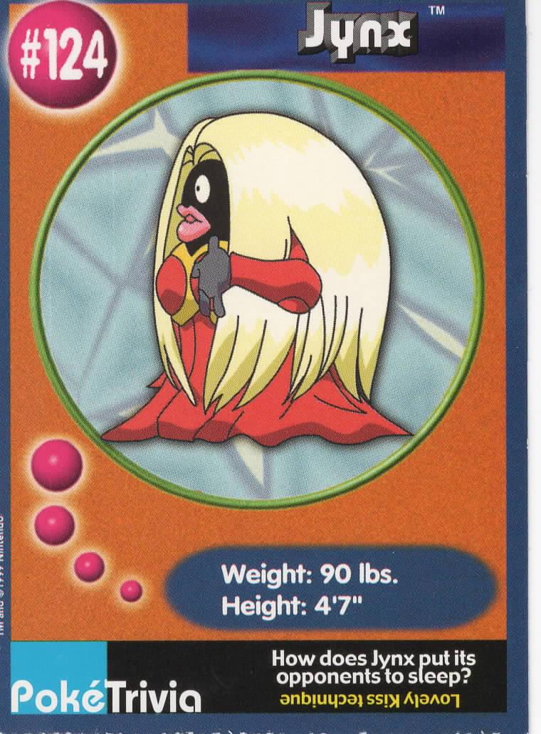 Jynx #124 Pokemon Burger King