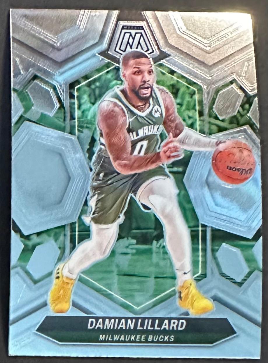 Damian Lillard #109 Basketball Cards 2023 Panini Mosaic
