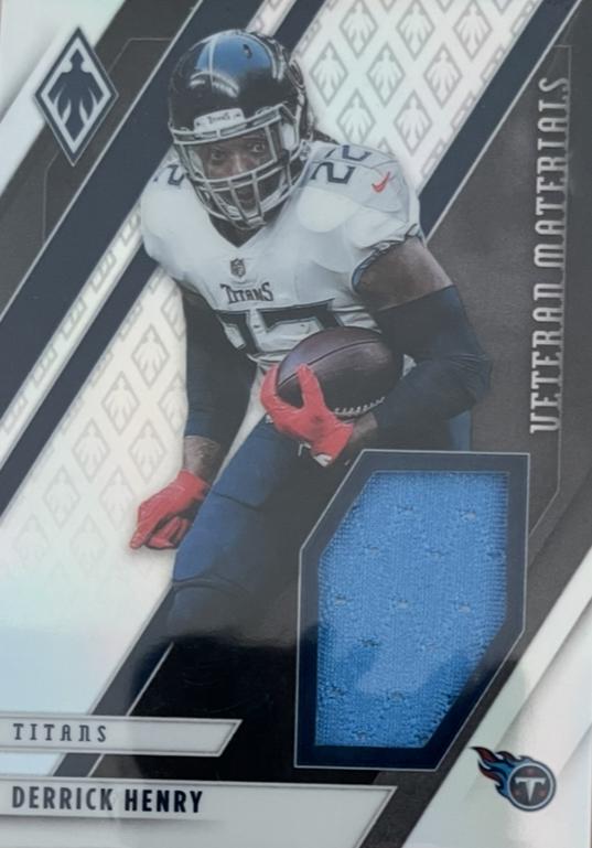 Derrick Henry #VM-DHE Football Cards 2021 Panini Phoenix Veteran Materials