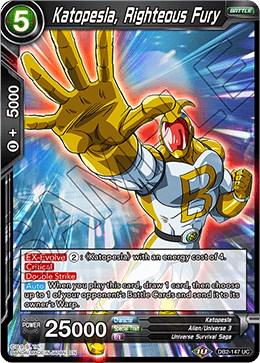 Katopesla, Righteous Fury DB2-147 Dragon Ball Super Divine Multiverse