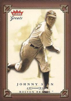 Johnny Sain #106 2004 Fleer Greats Of The Game Baseball