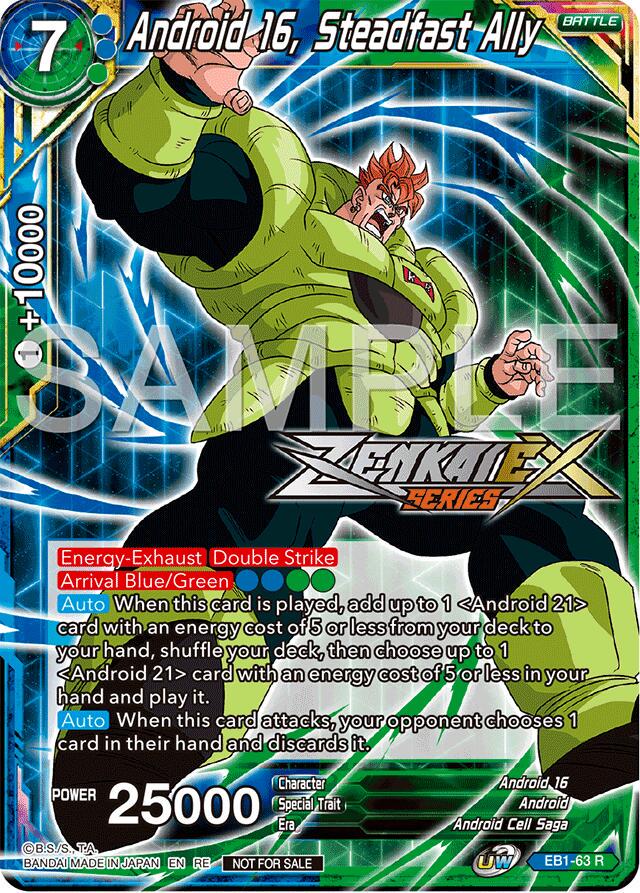 Android 16, Steadfast Ally EB1-63 Dragon Ball Fusion World Promos