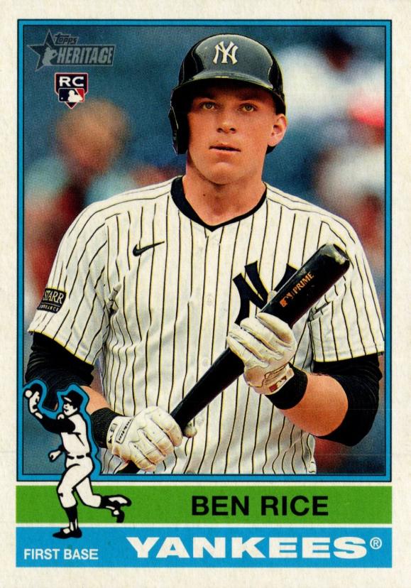 Ben Rice #406 Baseball Cards 2025 Topps Heritage