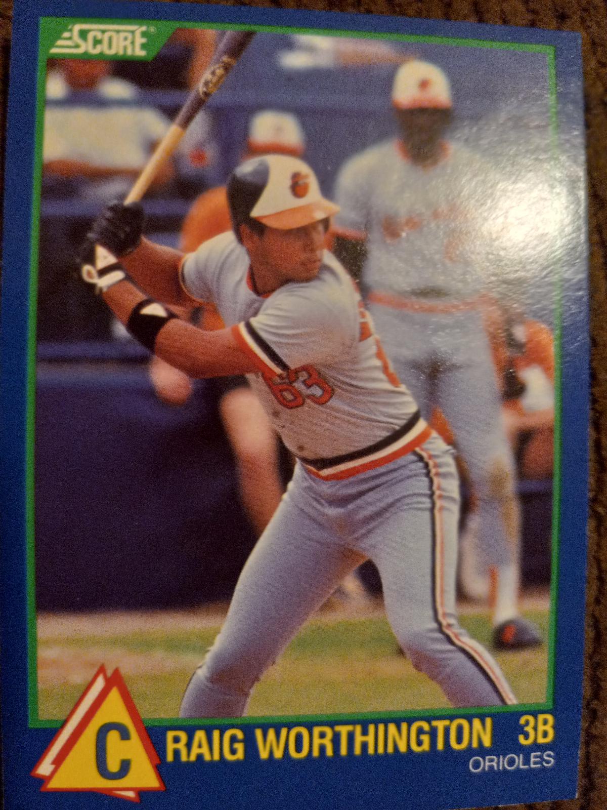 Craig Worthington #6 Baseball Cards 1989 Score Rising Stars