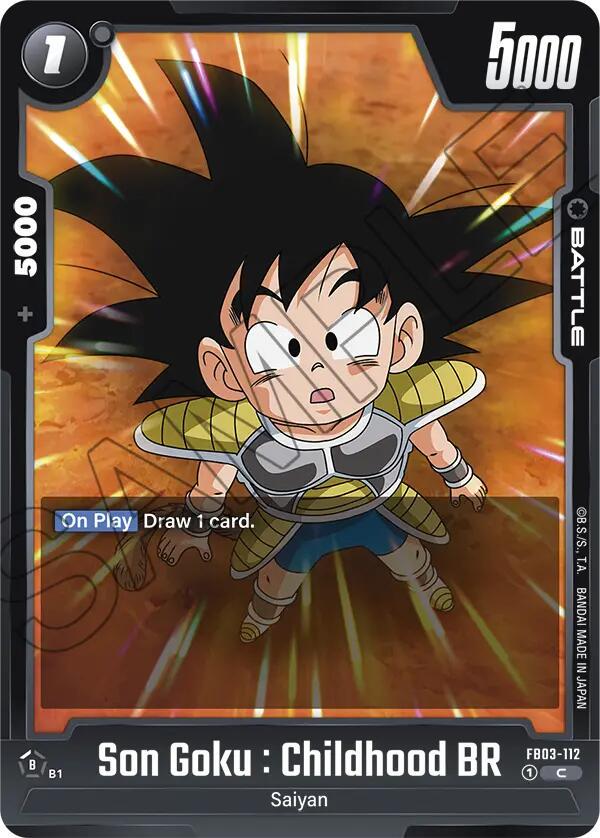 Son Goku: Childhood BR FB03-112 Dragon Ball Fusion World Raging Roar