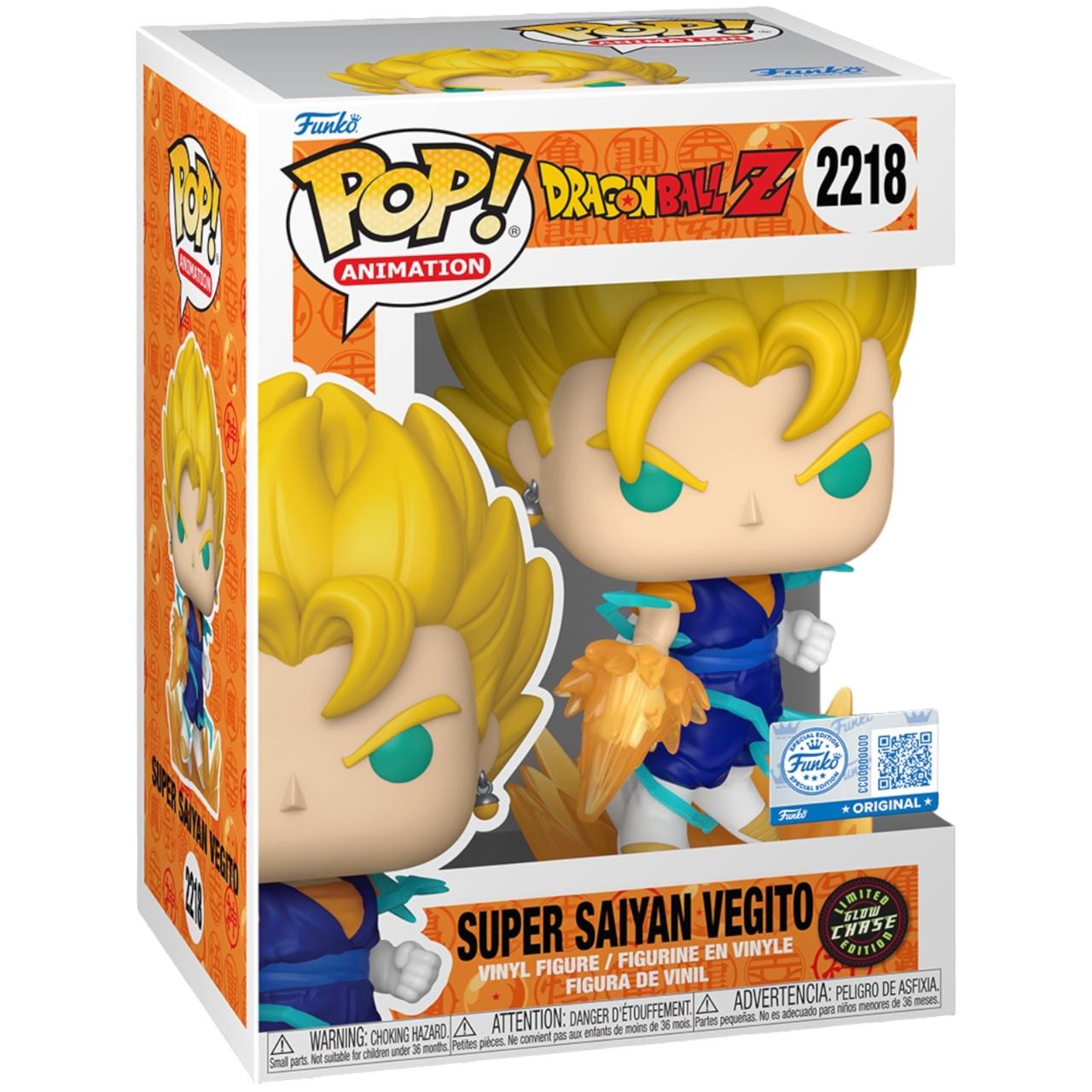 Super Saiyan Vegito #2218 Dragon Ball Z Funko Pop GITD Chalice exclusive box and figure