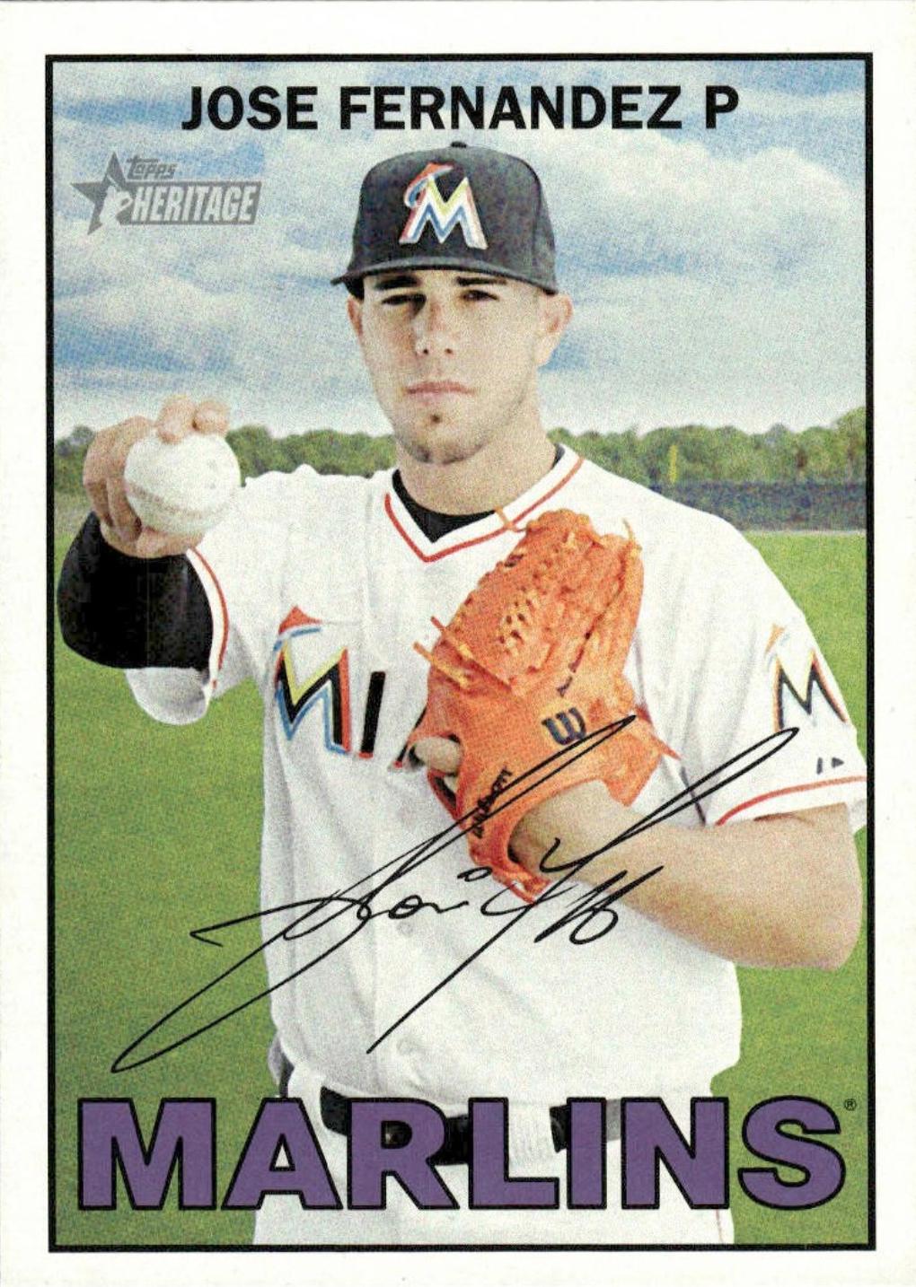 Jose Fernandez #442 2016 Topps Heritage Baseball