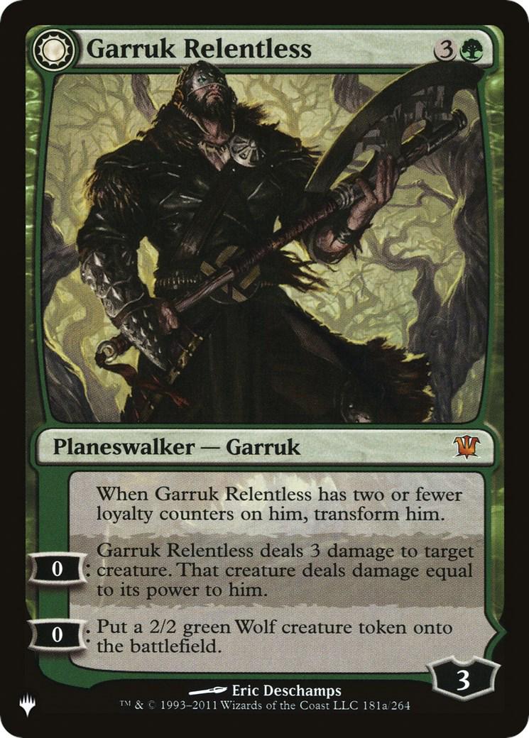 Garruk Relentless (Magic The List Reprints)