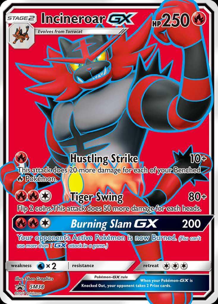 Incineroar GX #SM38 Pokemon Promo