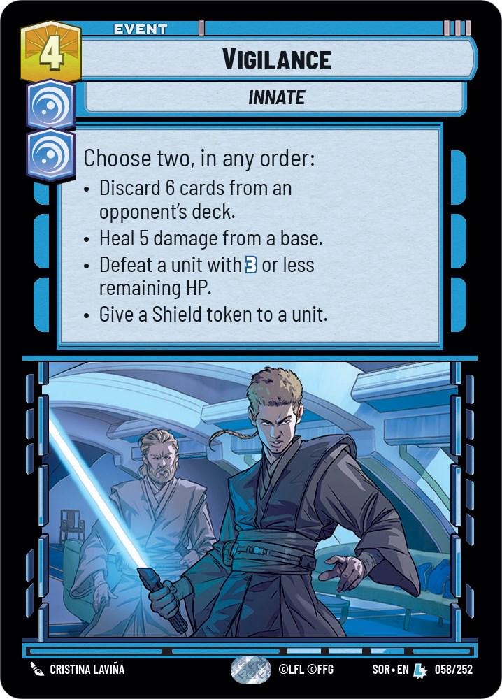 Vigilance #58 Star Wars Unlimited: Spark of Rebellion