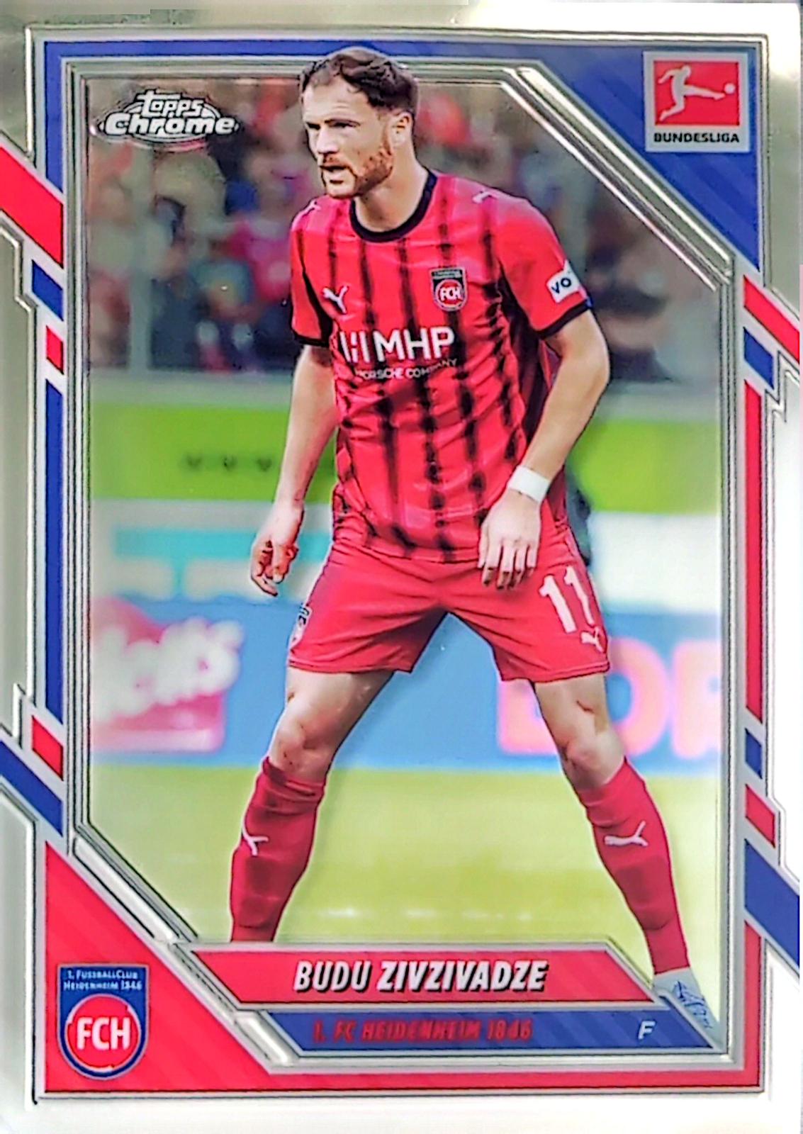 Budu Zivzivadze #44 2025 Topps Chrome Bundesliga Soccer