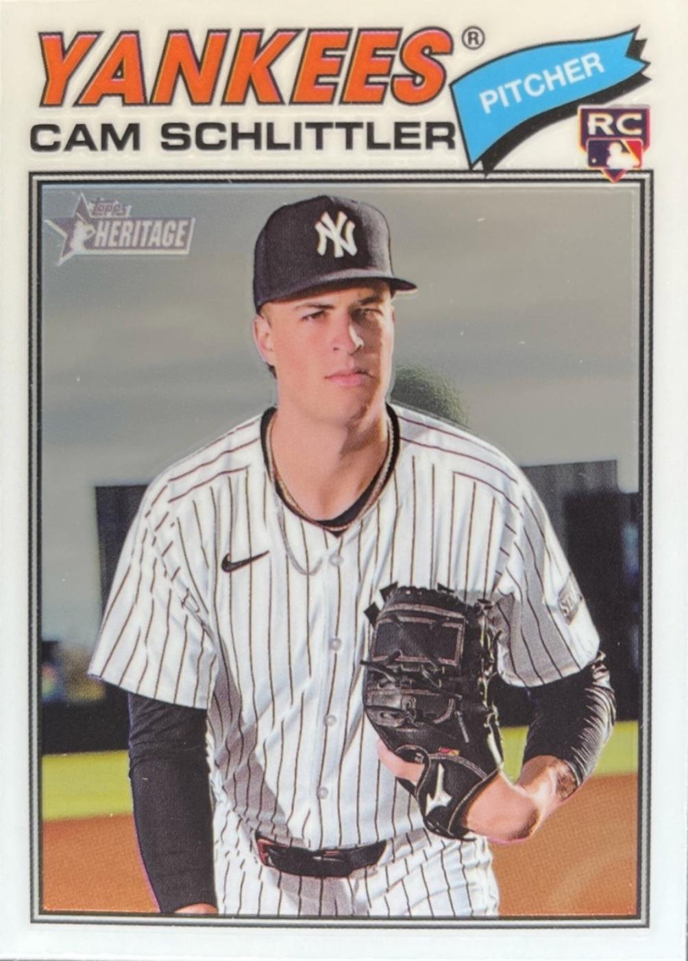 Cam Schlittler [Chrome] #222 Prices [Rookie] | 2026 Topps Heritage 