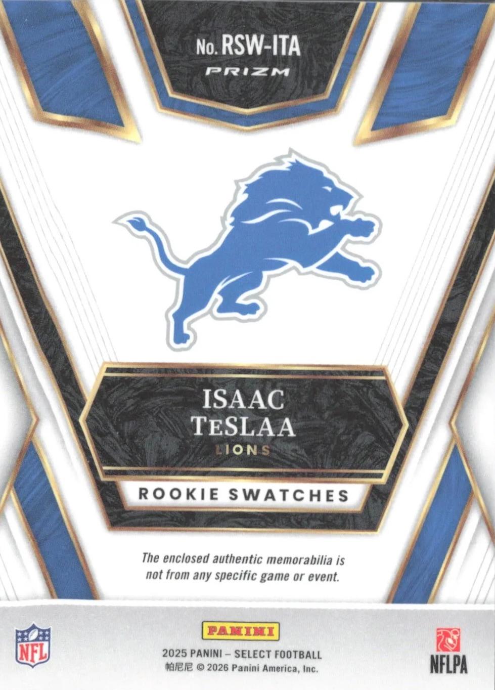 Isaac TeSlaa [Copper] #7 Prices [Rookie] | 2025 Panini Select Rookie ...