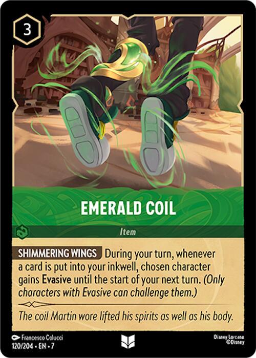 Emerald Coil #120 Lorcana Archazia's Island