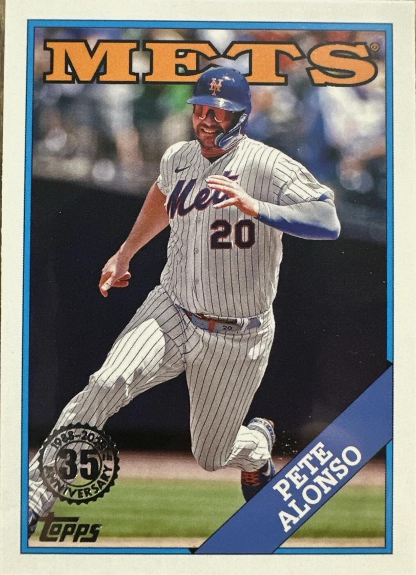 Pete Alonso #T88-74 Baseball Cards 2023 Topps Silver Pack 1988 35th Anniversary