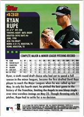 Back Of Card | Ryan Rupe Baseball Cards 2000 Topps