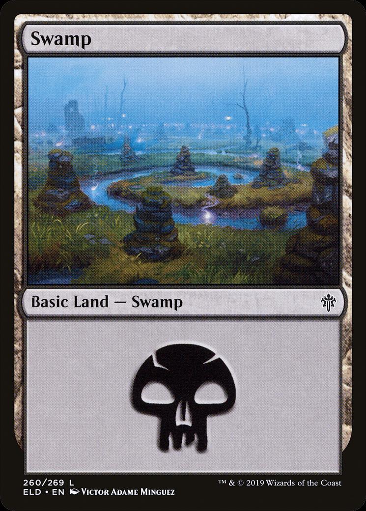 Swamp #260 Magic Throne of Eldraine