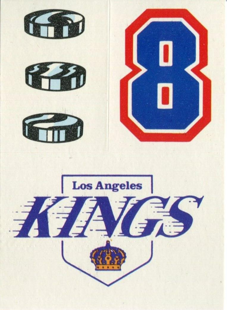 Los Angeles Kings #22 Hockey Cards 1985 Topps Stickers