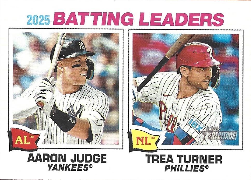 Aaron Judge / Trea Turner #1 Prices | 2026 Topps Heritage