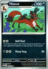 Thievul [Reverse Holo] #54 Pokemon Pitch Black Prices