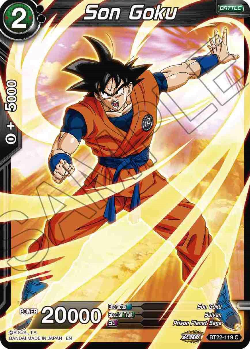 Son Goku BT22-119 Dragon Ball Super Critical Blow