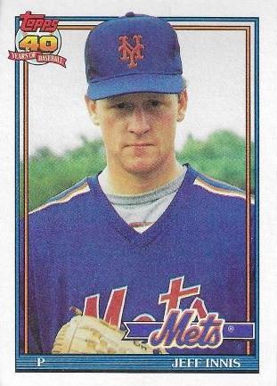 Jeff Innis #443 Baseball Cards 1991 Topps