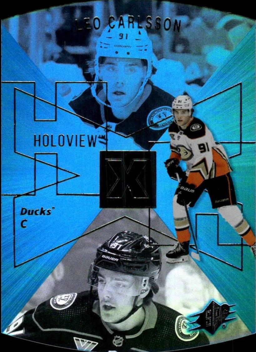 Leo Carlsson #SPX-4 2023-24 Upper Deck Hockey 1997-98 SPx Holoview Retros
