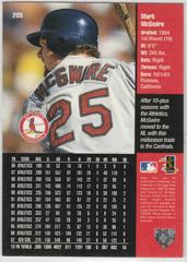 Back Image | Mark McGwire Baseball Cards 1998 Upper Deck