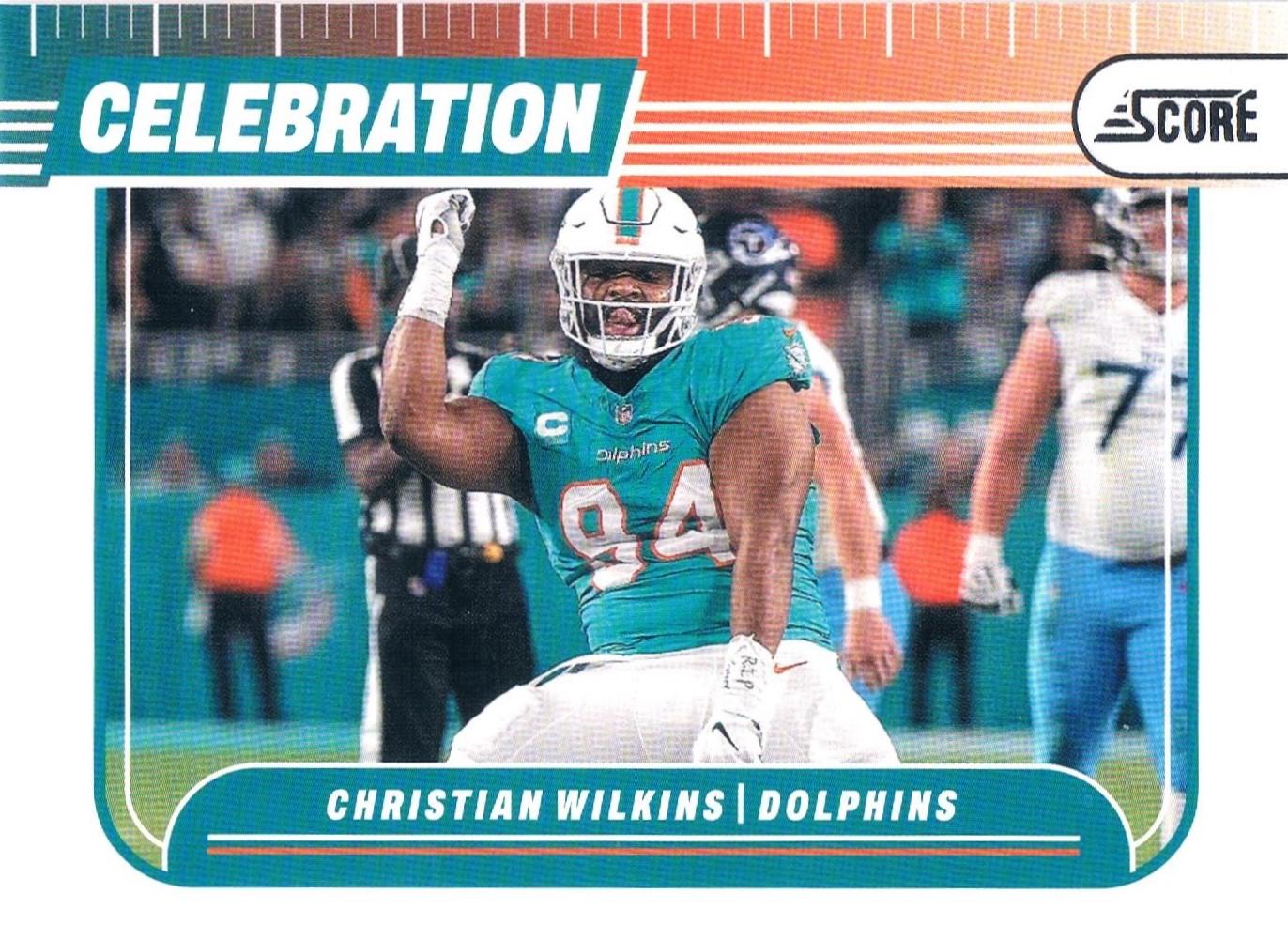 Christian Wilkins #C-CWS 2024 Panini Score Celebration Football