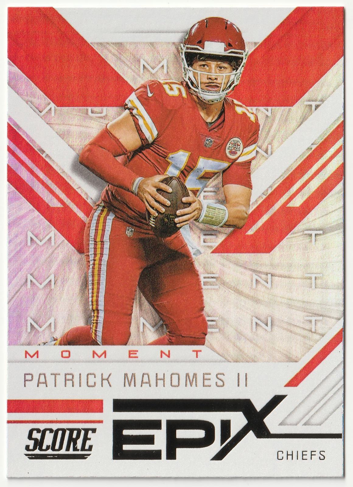 Patrick Mahomes II #EM-3 Football Cards 2019 Panini Score Epix