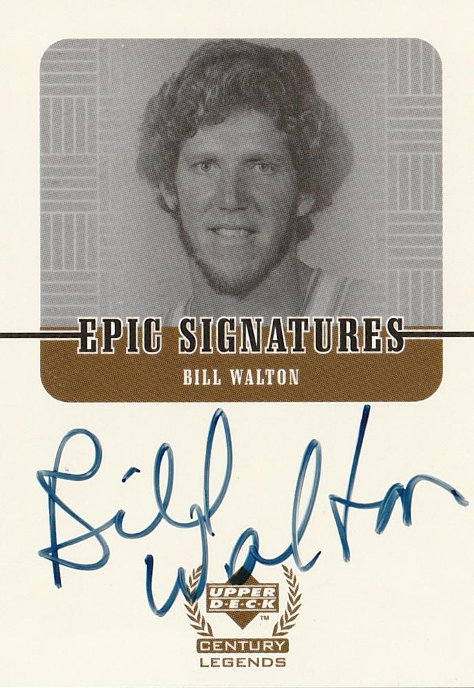 Bill Walton #BW 1998 Upper Deck Century Legends Epic Signatures Basketball