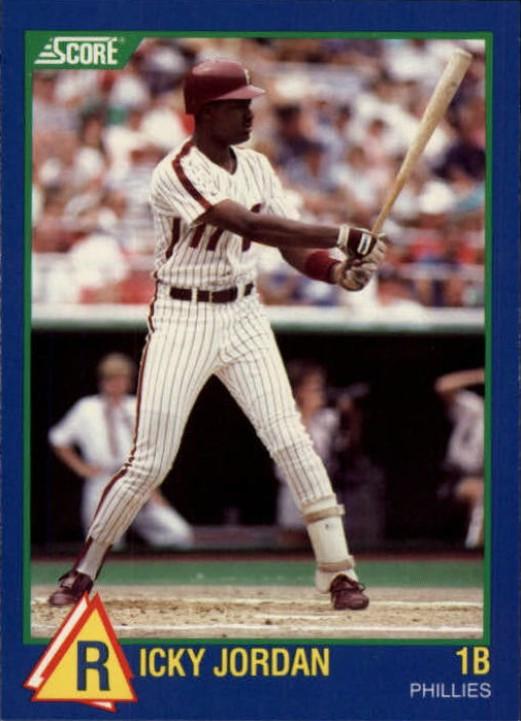 Ricky Jordan #88 1989 Score 100 Rising Stars Baseball