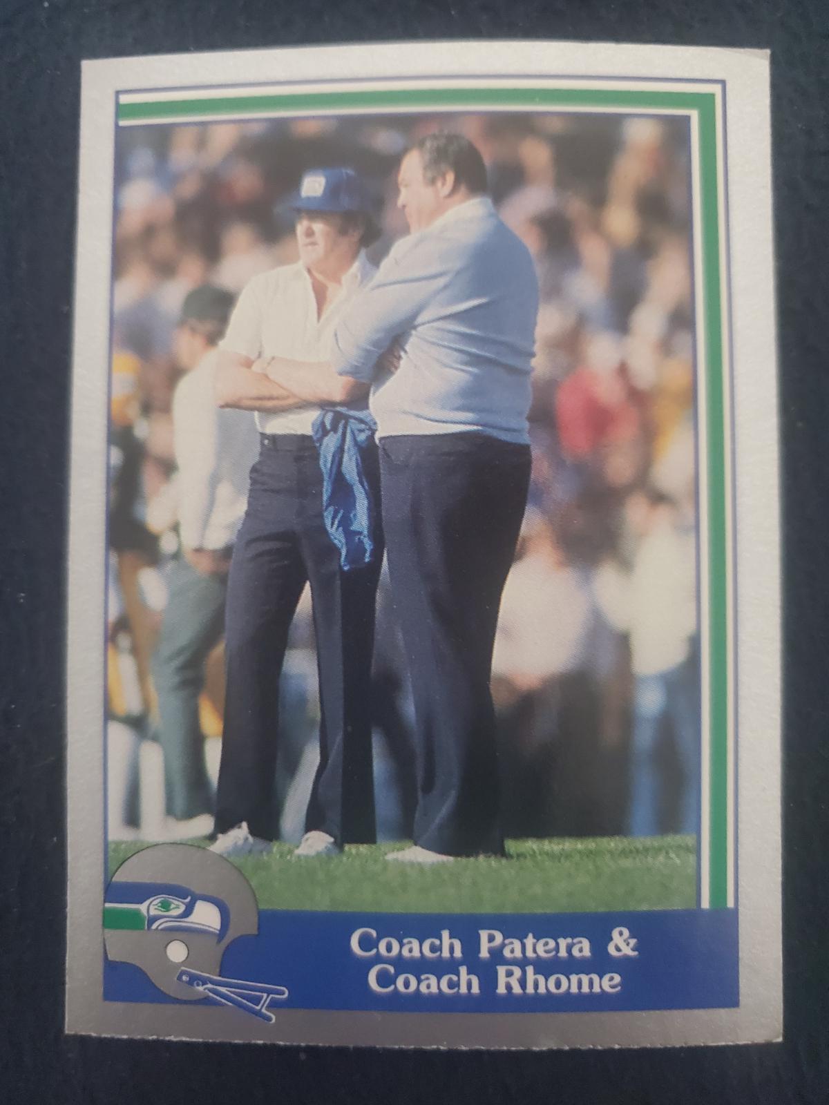 Coach Patera & Coach Rhome #9 Football Cards 1989 Pacific Steve Largent