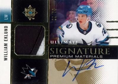 William Eklund #USM-WE 2024 Ultimate Collection Material Signatures Hockey