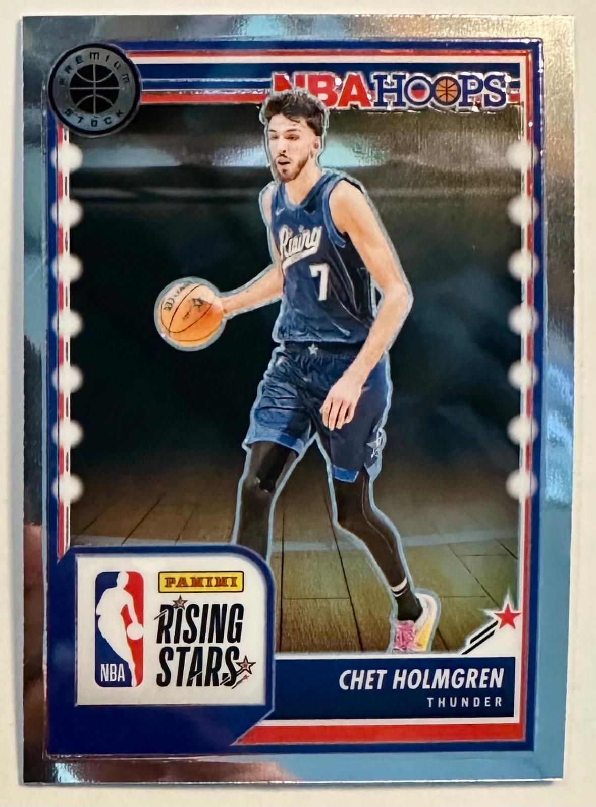 Chet Holmgren #293 Basketball Cards 2023 Panini Hoops Premium Stock