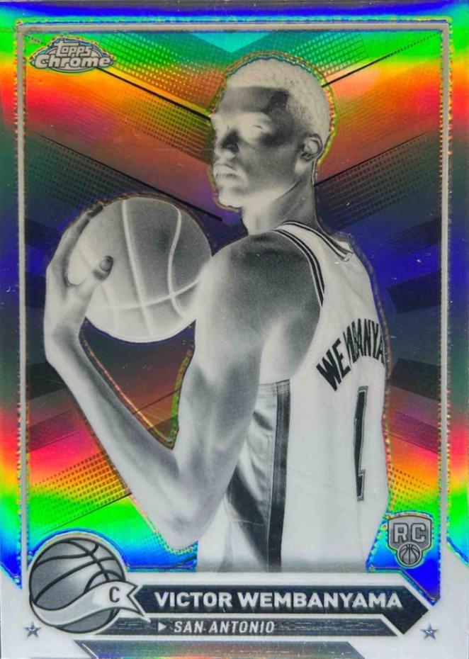 Victor Wembanyama [Negative Refractor] #1 Prices | 2023 Topps