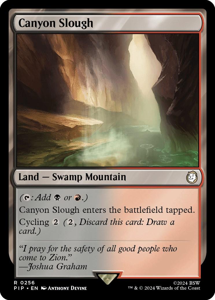 Canyon Slough [Foil] (Magic Fallout)