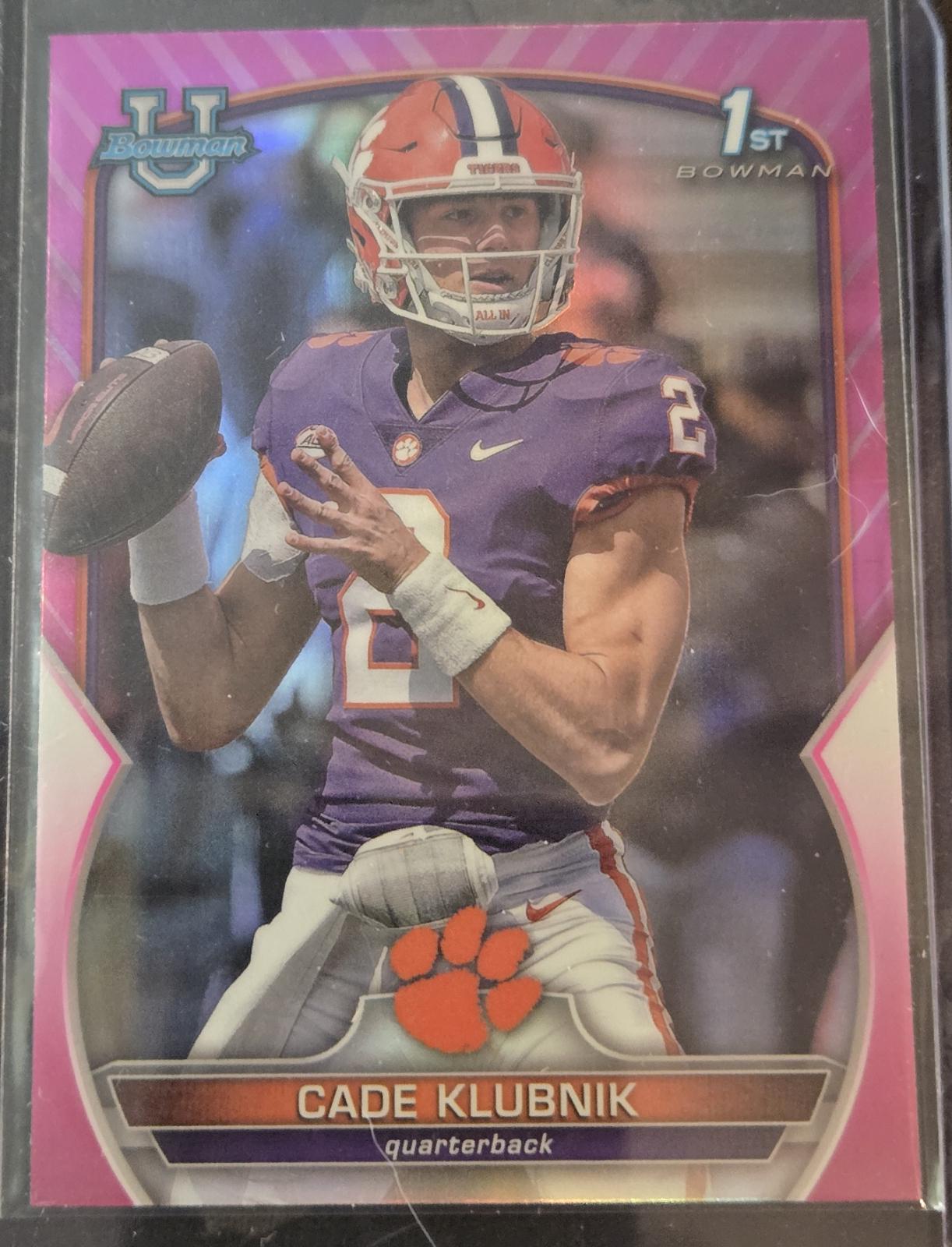 Cade Klubnik #42 Football Cards 2022 Bowman Chrome University