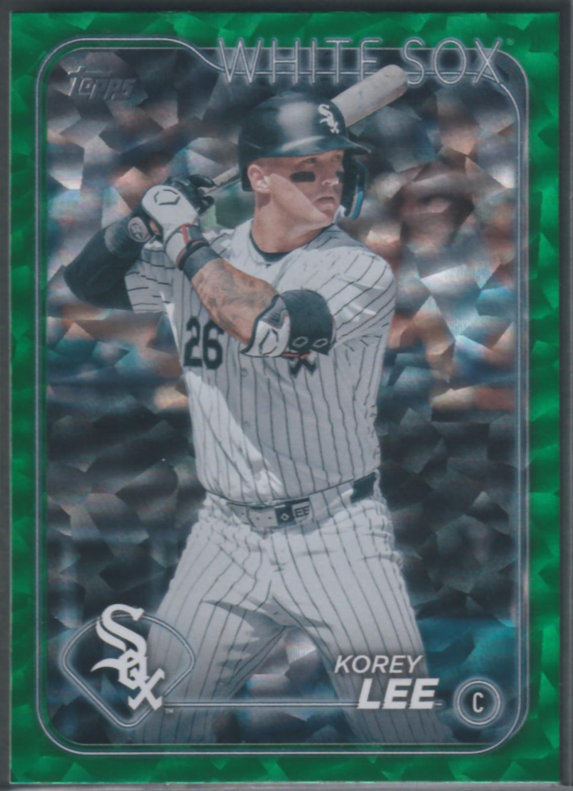Korey Lee [Green Crackle Foilboard] #US244