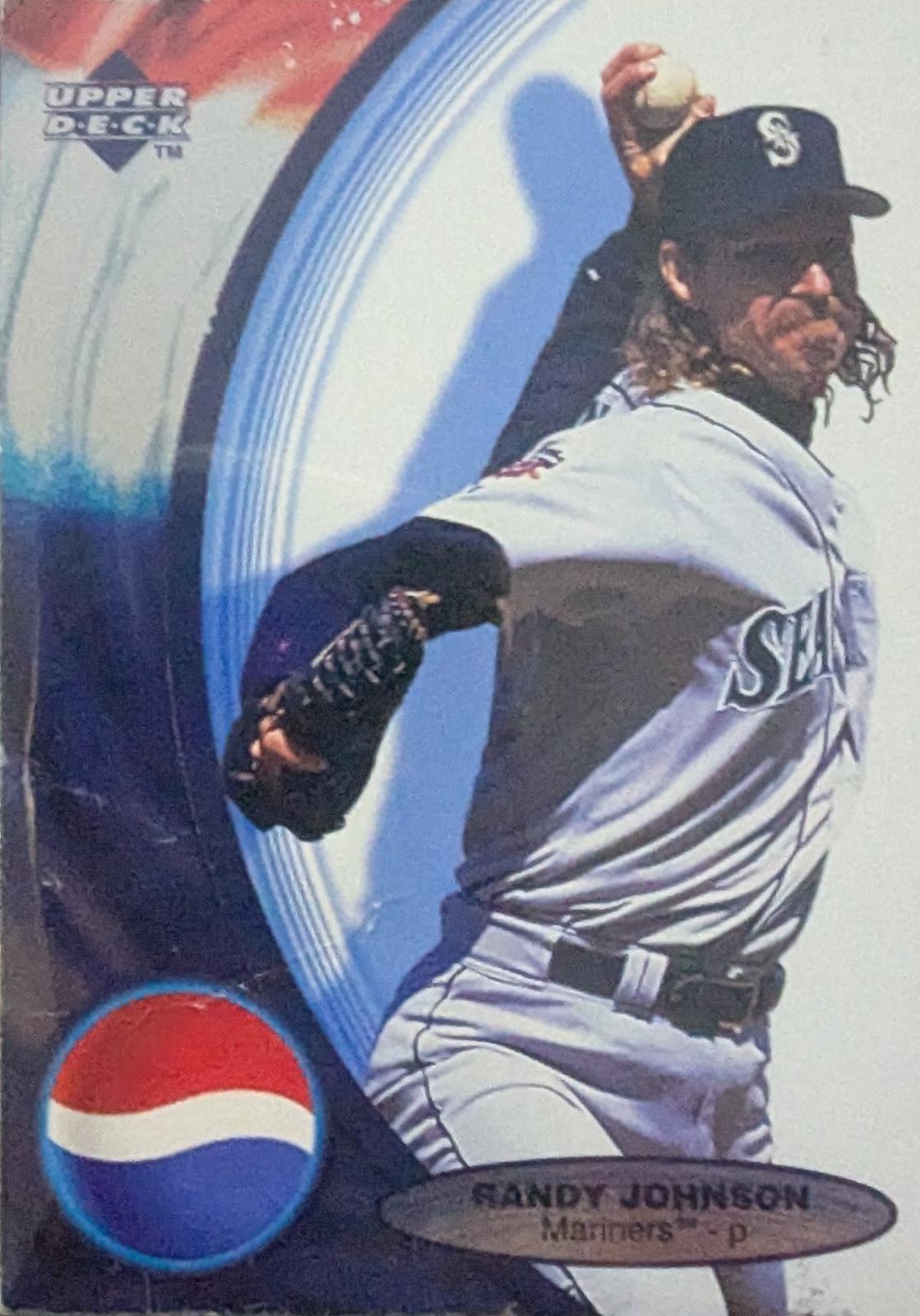 Randy Johnson #PM-9 Baseball Cards 1998 Upper Deck Pepsi Mariners