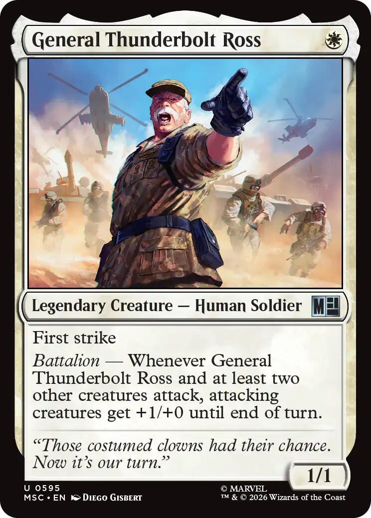 General Thunderbolt Ross (Magic Marvel Super Heroes Commander)