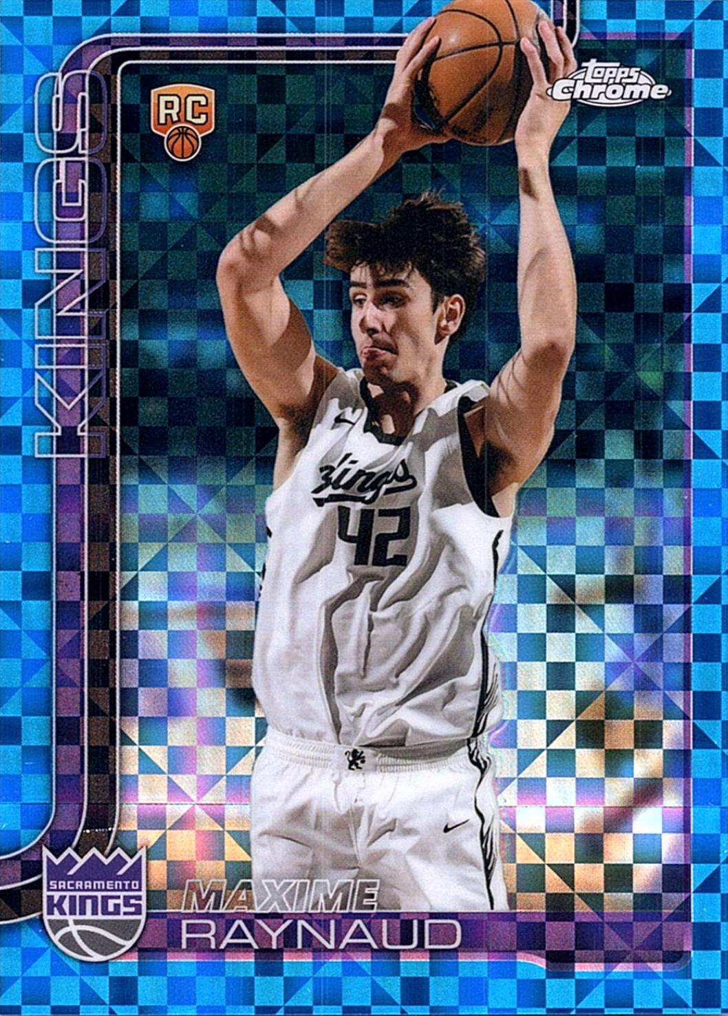2025 Topps Chrome Maxime Raynaud [Blue X-Fractor] #293 card