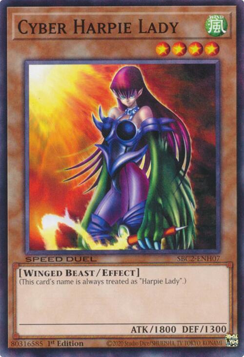 Cyber Harpie Lady SBC2-ENH07 YuGiOh Speed Duel: Battle City Finals