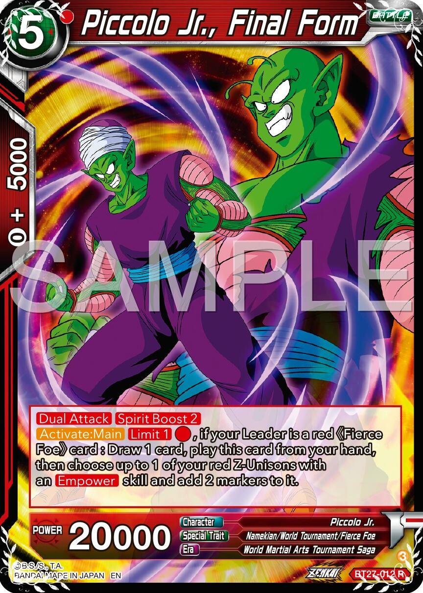 Piccolo Jr., Final Form BT27-012 Dragon Ball Super: History of Z