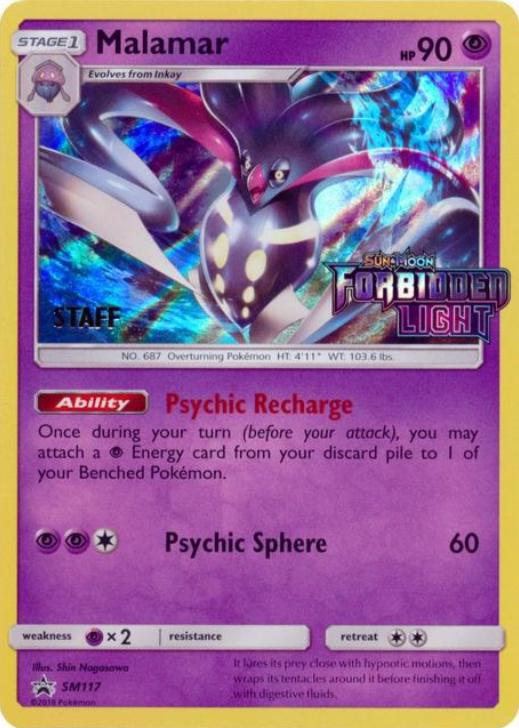Malamar [Staff] #SM117 Pokémon Card from Pokemon Promo Set 