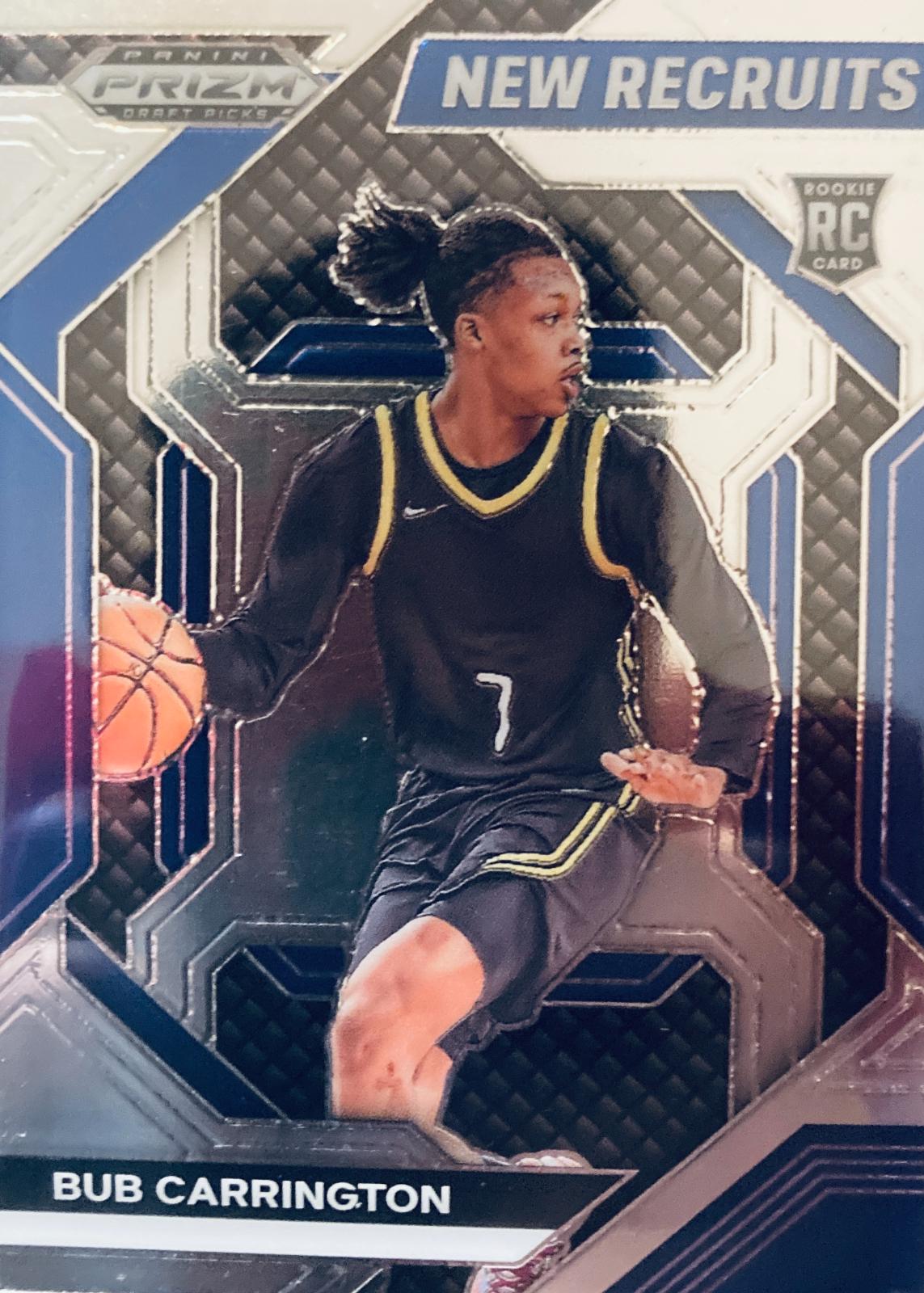 Bub Carrington #9 Basketball Cards 2024 Prizm Draft Picks New Recruits