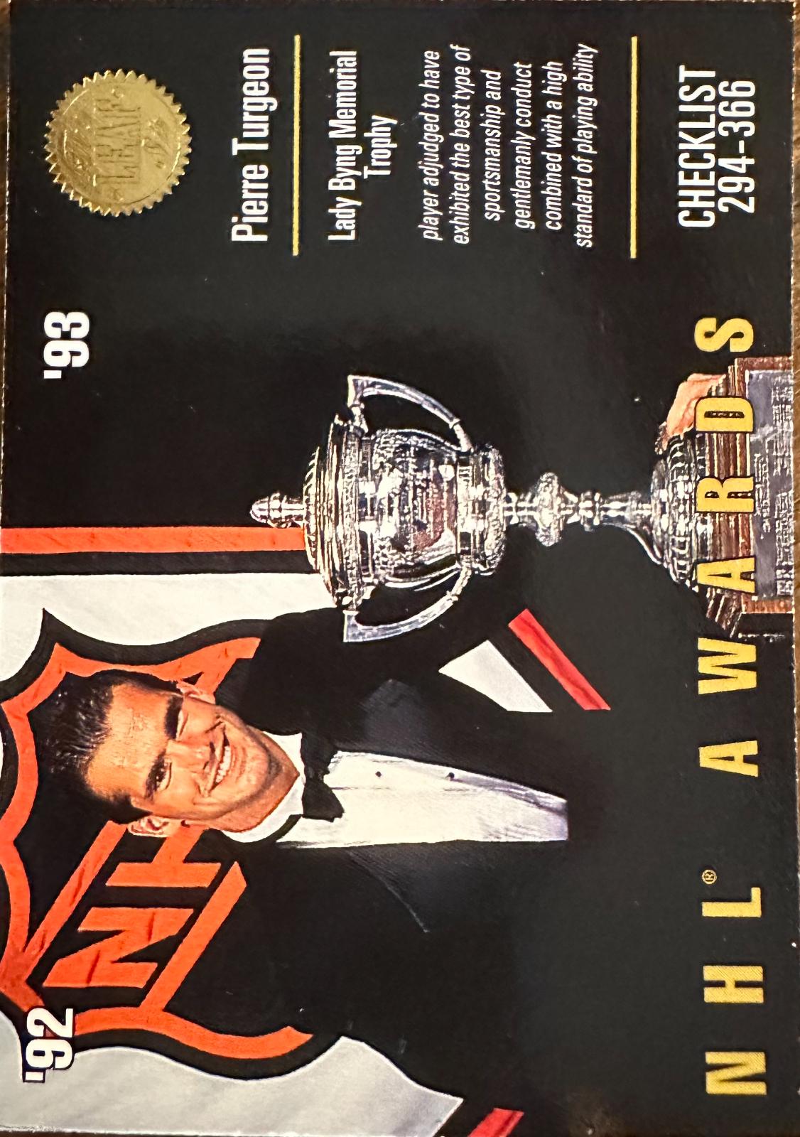 Pierre Turgeon: Checklist #340 1993 Leaf Hockey