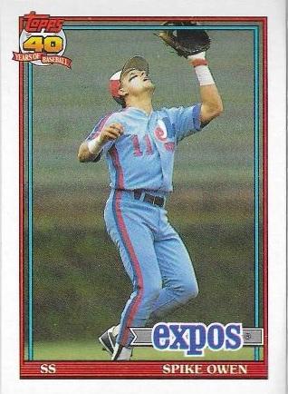 Spike Owen #372 Baseball Cards 1991 Topps