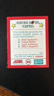 Super Bowl Trivia